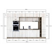 Bucatarie ZONE 380 FRONT PAL K002 / decor K010